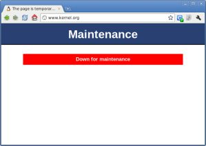 kernel.org Down for maintenance